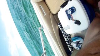Big-Titted MILF Takes Cock on a Boat in Public