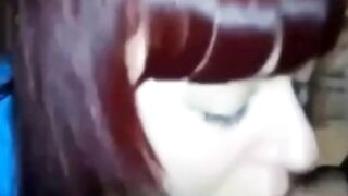 Redhead Amateur Sucks a Huge Cock