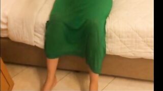 Beautiful Arab Belly Dancer Shows Off for Her Lover