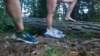 Redhead Fucks Her Trainer Outdoors, Away From Boyfriend
