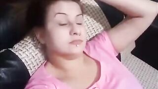 Pakistani Amateur with Big Breasts Goes Live on Facebook