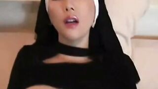 Big-Titted Asian Amateur Nun