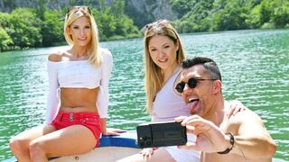 PornWorld - Candee Licious, Rebecca Volpetti - Passport To Paradise Chapter 1: Insatiable Girlfriends Candee Licious And Rebecca Volpetti Share A Strap-On While Vacationing