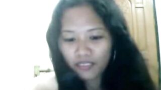 Filipina with Big Tits Strips and Dances on Webcam
