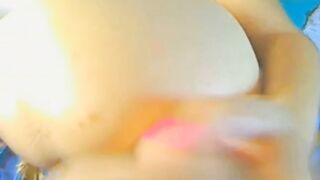 Girl Takes Dildo Deep in Her Ass on Webcam