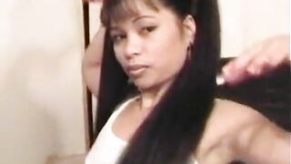 Amateur Webcam Blowjob with Long Hair