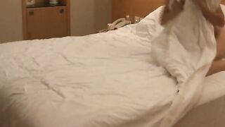 Girl and Friend in Amateur Asian FFM Threesome