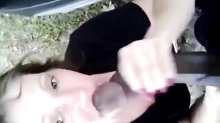 Mature Amateur Hooker Sucks BBC Outdoors