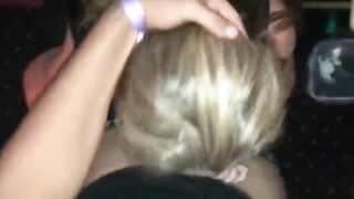Mature Brunette's Interracial Blowjob