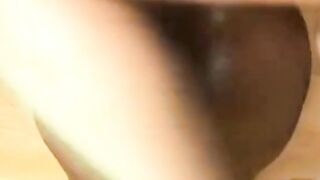 Interracial Creampie for a Big Black Ass
