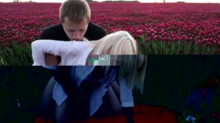 Public Flower Fucking with a Horny Stranger