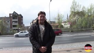Kinky Brunette Facialed After Outdoor Fuck
