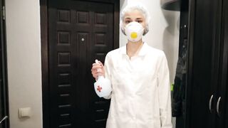 COVID Cure Blowjob - Amateur Teen Parody
