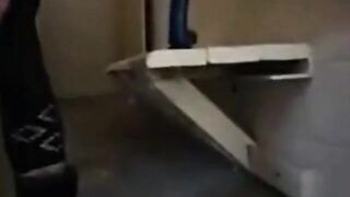 Big-Titted Mature Woman Masturbates with Dildo in Public