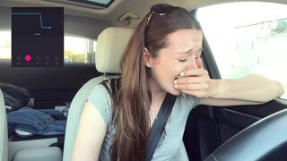 Cumming embarassingly Hard in a Starbucks Drive Thru (lush Control Part 2)