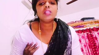 Indian black saree housewife cheating husband fucking husband's father Telugu dirty talks.