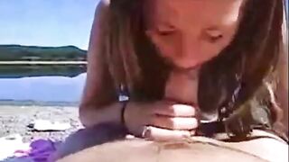 Sara, svensk amatör med stora tillgångar, avsugning video