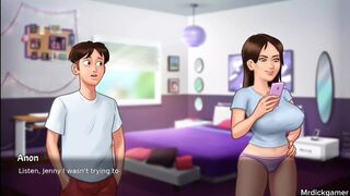 Hot teen bitch gets her tits squeezed by her stepbrother
