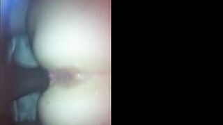 Interracial Homemade Creampie with a Pawg