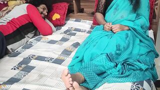 Hot wife hard fuck in bedroom saree removal and hot sex
