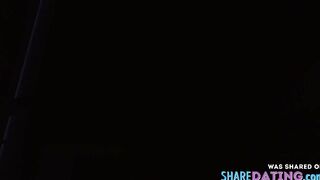Teen babe secretly masturbates on webcam in bathroom.
