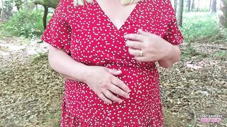 Playing with a strangers cock in the woods (homemade ass pussy masturbation mature cheating wife aunt bbw_wife)
