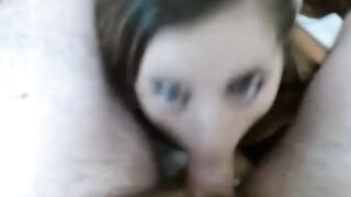 Amateur Couple's Webcam Facial