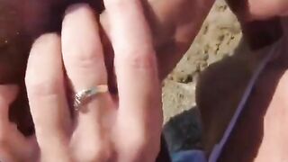 Mature Couple's Outdoor Beach Adventure