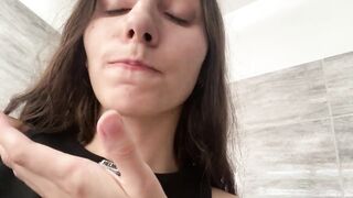 Eating Cream From My Pussy - A Hungry Solo Teen Webcam Show