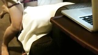 Hairy Colombian MILF Plays with Sex Toy on Webcam