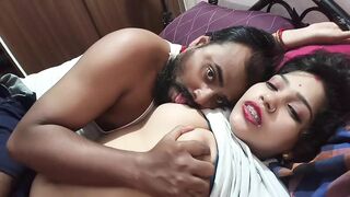 Desi indian girl big boob press by her boyfriend at home