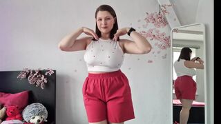 Your Sexy Girlfriend Is Getting Ready for the Beach Just for You.