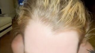 Ginger Teen Deepthroats Big Cock for a Sloppy POV Blowjob