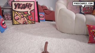 Blonde Babe Bouncing Hard on Her Favorite Toy