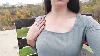 Public Flashing: Teen Girl Strips in the Park