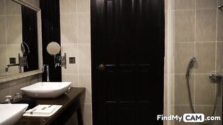 Big-tit Blonde Latina MILF Masturbates in a Fancy Hotel Room