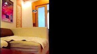 Chinese Slutgirl's Girlfriend Fingers Her Hairy Pussy