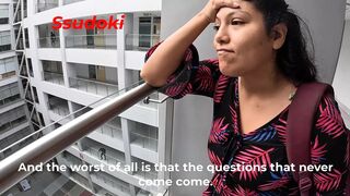 Horny college student can't stand passing exams and wants to fuck so she can de-stress