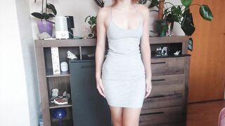 Redhead teen tries on new panties just for you